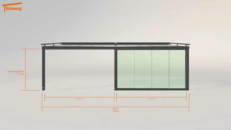 #DE Schweng Terrassenüberdachung S400 (ID ygnq3g)