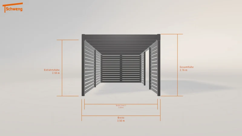 #DE Schweng Flachdachcarport C600+ (ID 77md77) #MTG