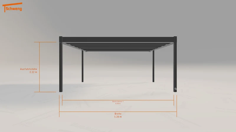 #DE Schweng Flachdachcarport C600 (ID 9wp37q) #MTG
