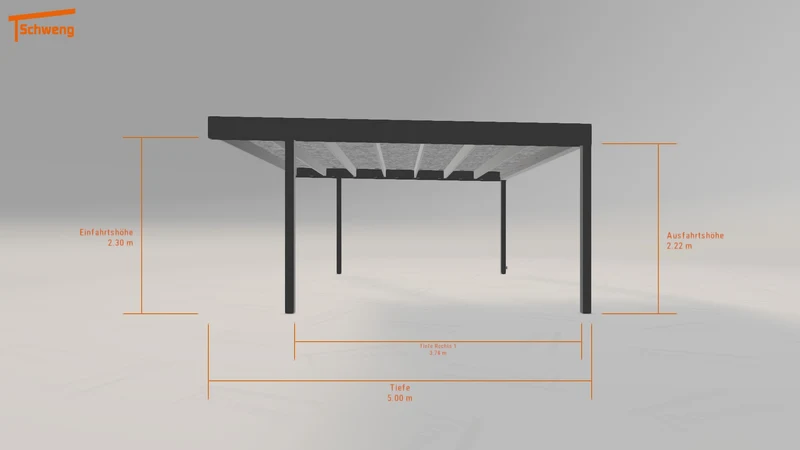 #DE Schweng Flachdachcarport C600 (ID 9wp37q) #MTG