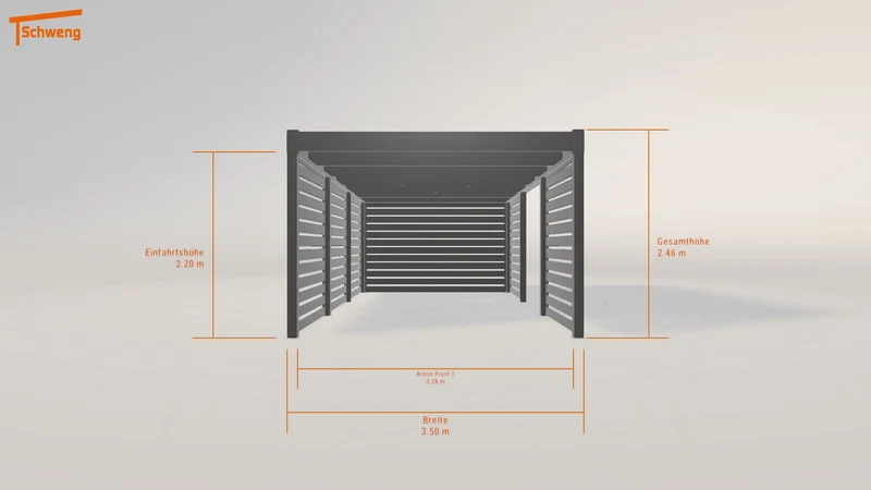 #DE Schweng Flachdachcarport C600 (ID qdw8gz) #MTG