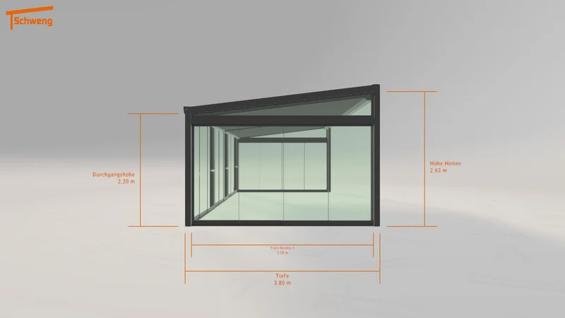 #DE Schweng Terrassenüberdachung S400 (ID 42j347)