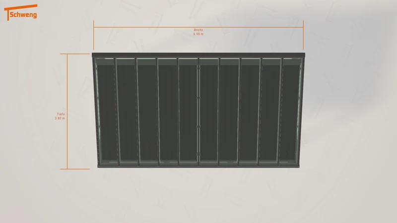 #DE Schweng Terrassenüberdachung S400 (ID 42j347)