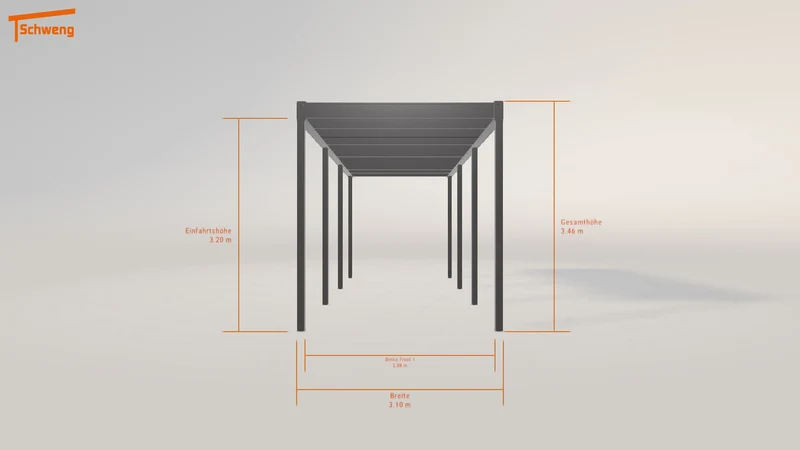 #DE Schweng Flachdachcarport C600+ (ID rjz2gg) #MTG