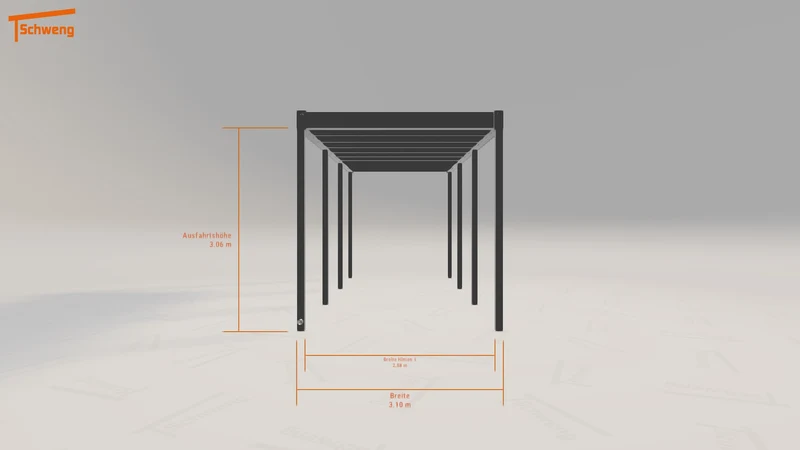 #DE Schweng Flachdachcarport C600+ (ID rjz2gg) #MTG