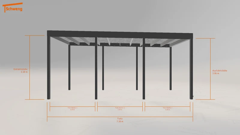 #DE Schweng Flachdachcarport C600+ (ID rjz2gg) #MTG