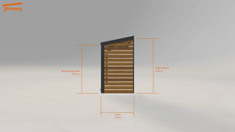 #DE Schweng Terrassenüberdachung S350 (ID 2qx27d)
