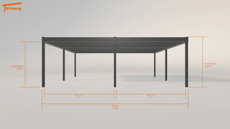 #DE Schweng Flachdachcarport C600+ (ID 42jr2m) #MTG