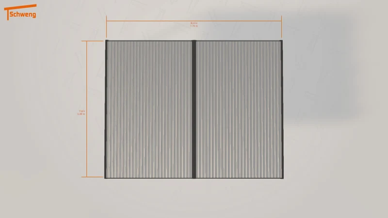 #DE Schweng Flachdachcarport C600+ (ID 42jr2m) #MTG