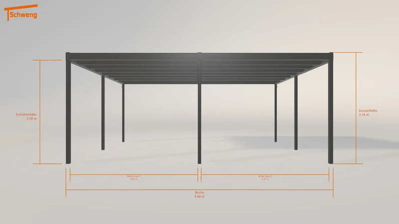 #DE Schweng Flachdachcarport C600 (ID k2y2kz) #MTG