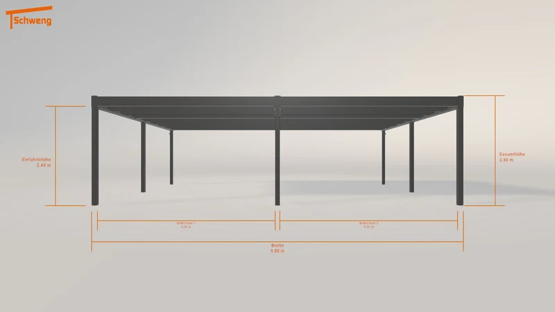 #DE Schweng Flachdachcarport C600 (ID pbjbgy) #MTG
