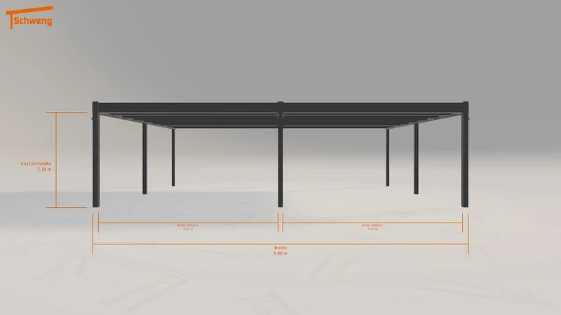 #DE Schweng Flachdachcarport C600 (ID pbjbgy) #MTG