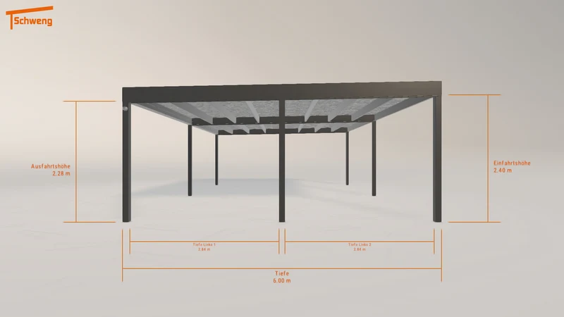 #DE Schweng Flachdachcarport C600 (ID pbjbgy) #MTG