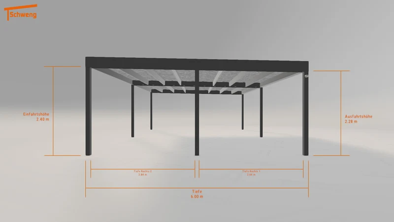 #DE Schweng Flachdachcarport C600 (ID pbjbgy) #MTG
