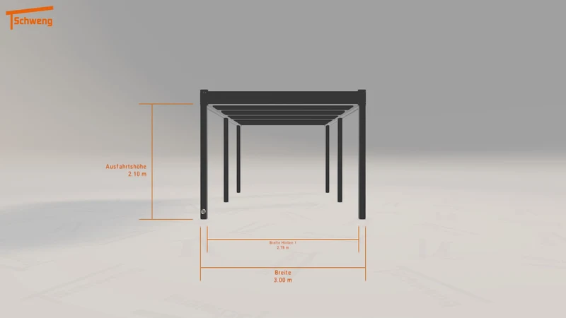 #DE Schweng Flachdachcarport C600 (ID bkgkkm) #MTG