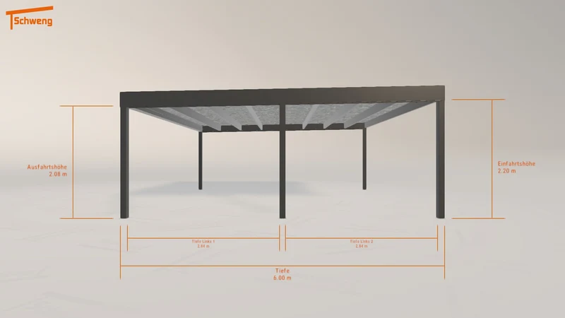 #DE Schweng Flachdachcarport C600 (ID dv3v4x) #MTG