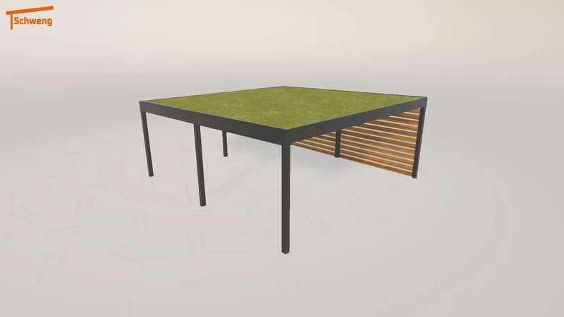 #DE Schweng Flachdachcarport C600+ (ID 42j277) #MTG