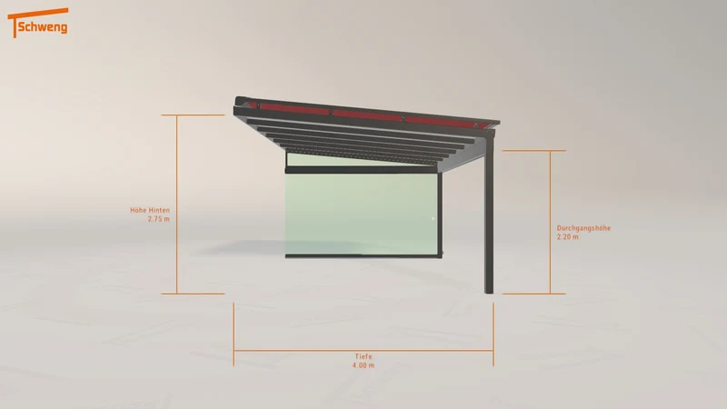 #DE Schweng Terrassenüberdachung S400 (ID jj9q5q)