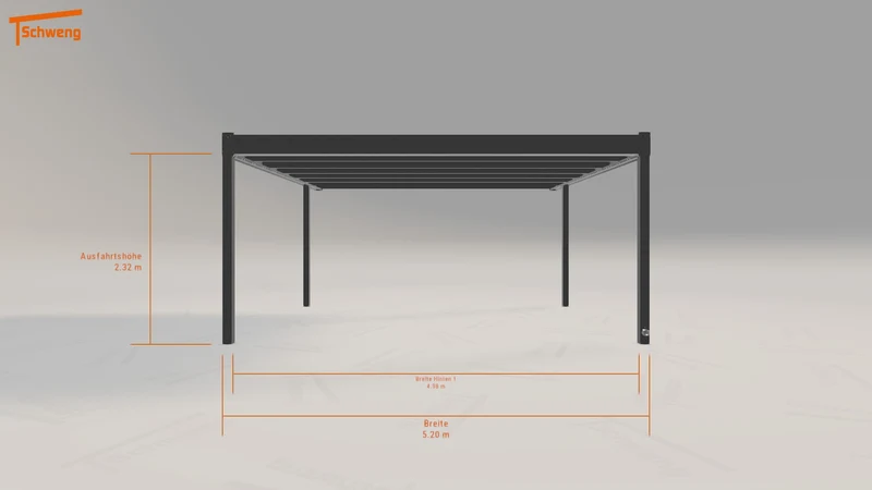 #DE Schweng Flachdachcarport C600 (ID 85b3pd) #MTG