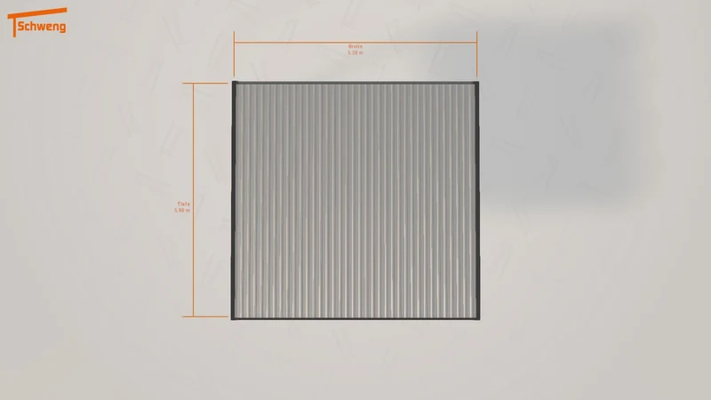 #DE Schweng Flachdachcarport C600 (ID 85b3pd) #MTG