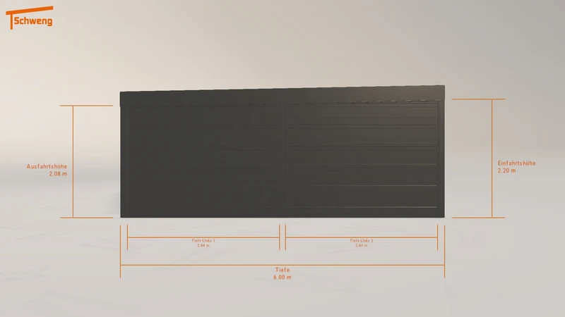 #DE Schweng Flachdachcarport C600+ (ID 85r4rw) #MTG