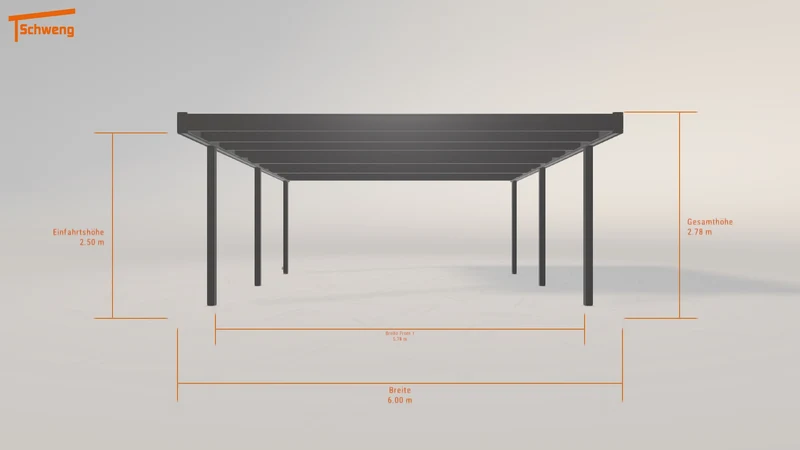 #DE Schweng Flachdachcarport C600 (ID 5mwq9r)
