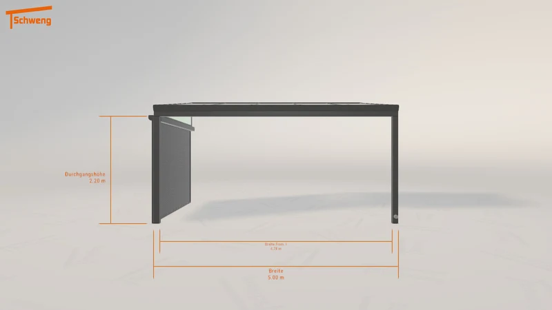 #DE Schweng Terrassenüberdachung S350 (ID 42gdy9)