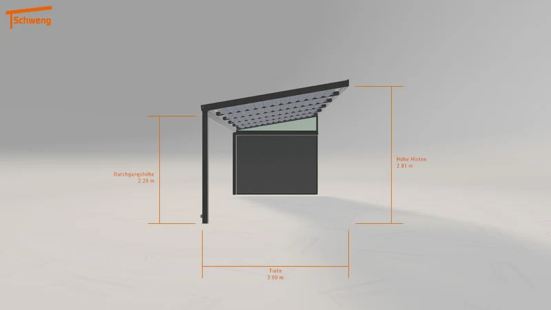 #DE Schweng Terrassenüberdachung S350 (ID 42gdy9)