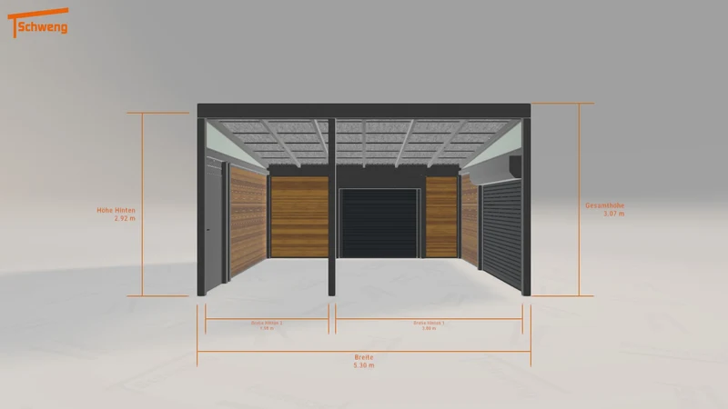 #DE Schweng Pultdachcarport S400 (ID dvwprm) #MTG