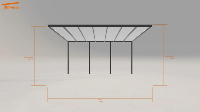 #DE Schweng Pultdachcarport S400 (ID 77m757) #MTG