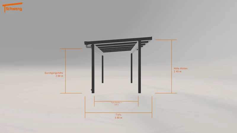 #DE Schweng Terrassenüberdachung S400 (ID 2qg74j)