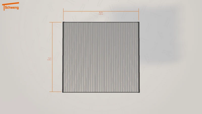 #DE Schweng Flachdachcarport C600 (ID 33gx2y)