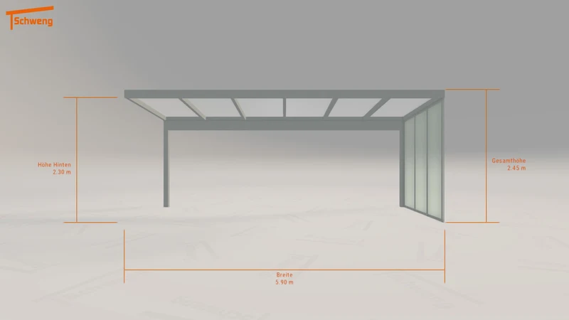#DE Schweng Terrassenüberdachung S350 (ID x7krq8)