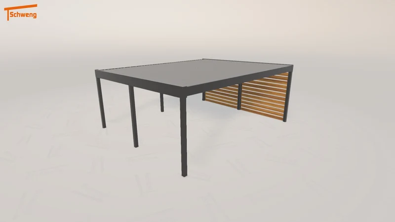 #DE Schweng Flachdachcarport C600+ (ID dv3bgn)