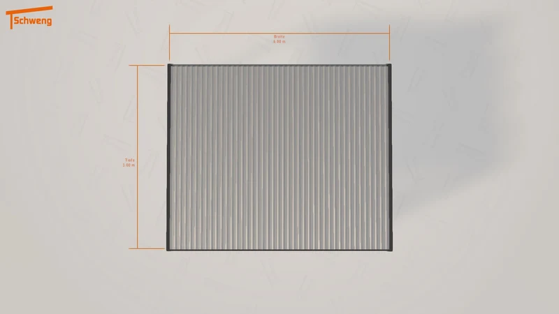 #DE Schweng Flachdachcarport C600+ (ID dv3bgn)