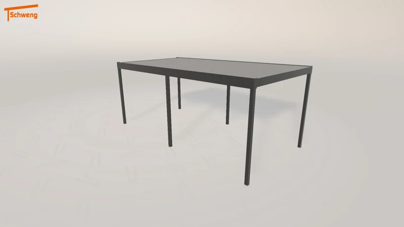 #DE Schweng Flachdachcarport C600 (ID pbjxz4)