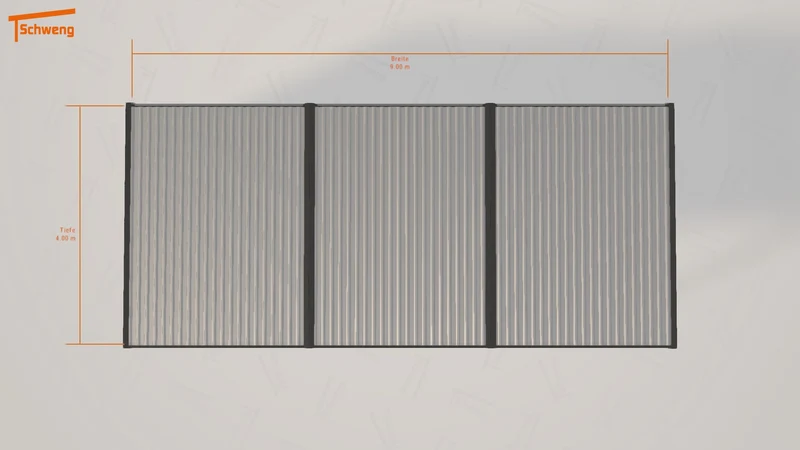 #DE Schweng Flachdachcarport C600+ (ID mj7d84)