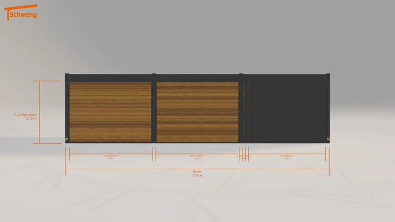 #DE Schweng Flachdachcarport C600+ (ID 77m4nz)