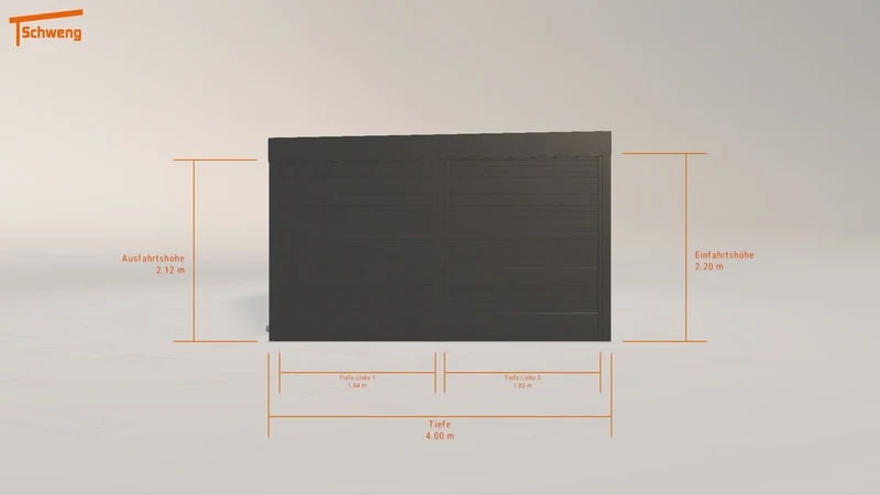 #DE Schweng Flachdachcarport C600+ (ID 77m4nz)