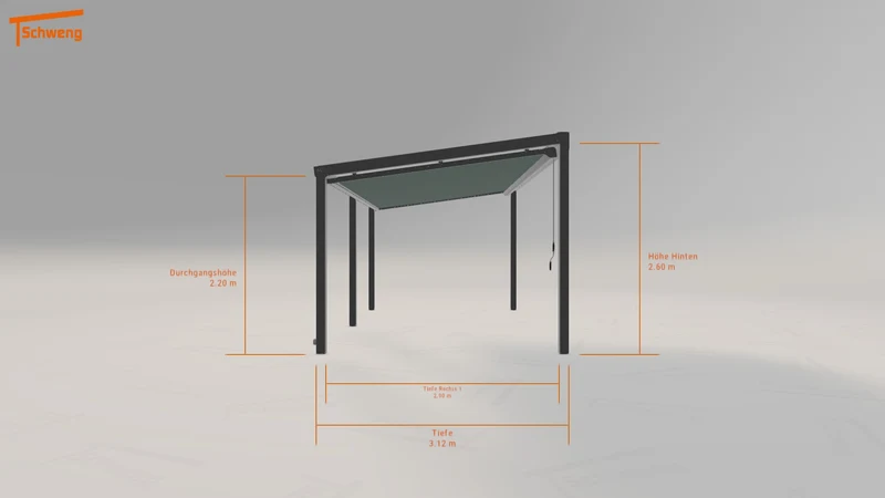 #DE Schweng Terrassenüberdachung S350 (ID bk8mnq)