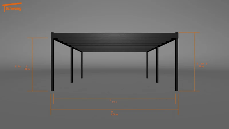 #AT Schweng Flachdachcarport C600 (ID pbjxj7)