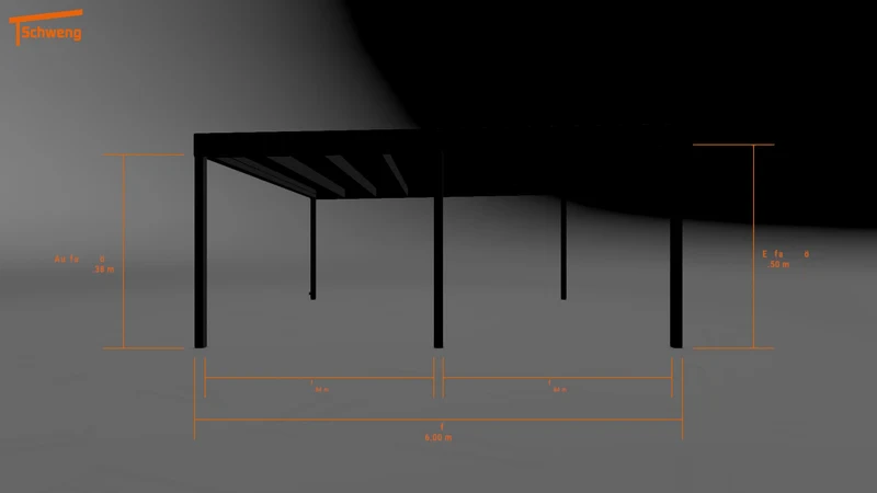 #AT Schweng Flachdachcarport C600 (ID pbjxj7)