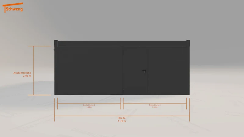 #DE Schweng Flachdachcarport C600+ (ID 85b3bd)