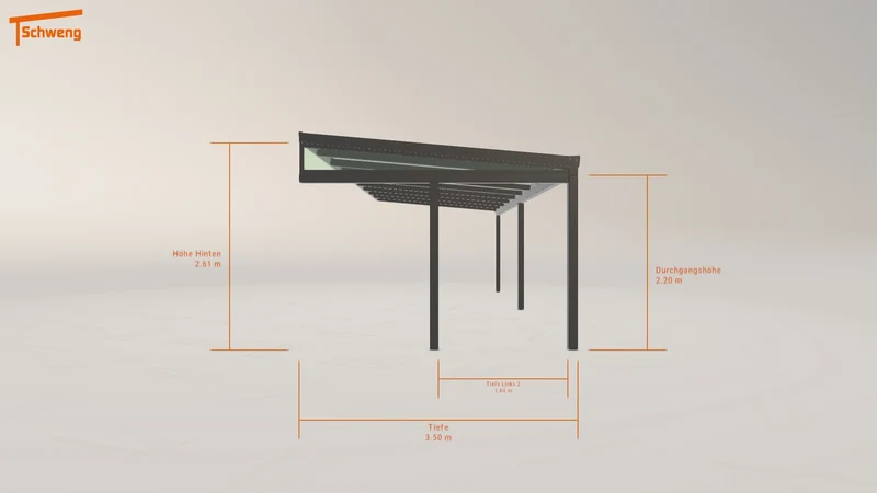 #AT Schweng Terrassenüberdachung S400 (ID qd35vk)