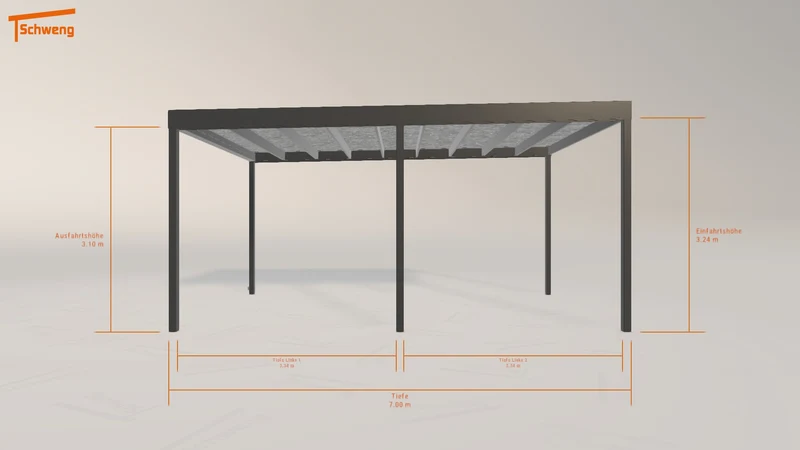 #DE Schweng Flachdachcarport C600 (ID dvwjnb) #MTG