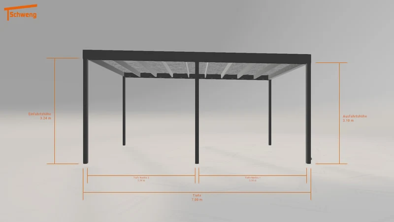 #DE Schweng Flachdachcarport C600 (ID dvwjnb) #MTG