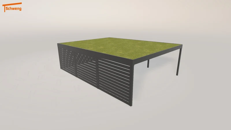 #DE Schweng Flachdachcarport C600+ (ID k23xmb) #MTG