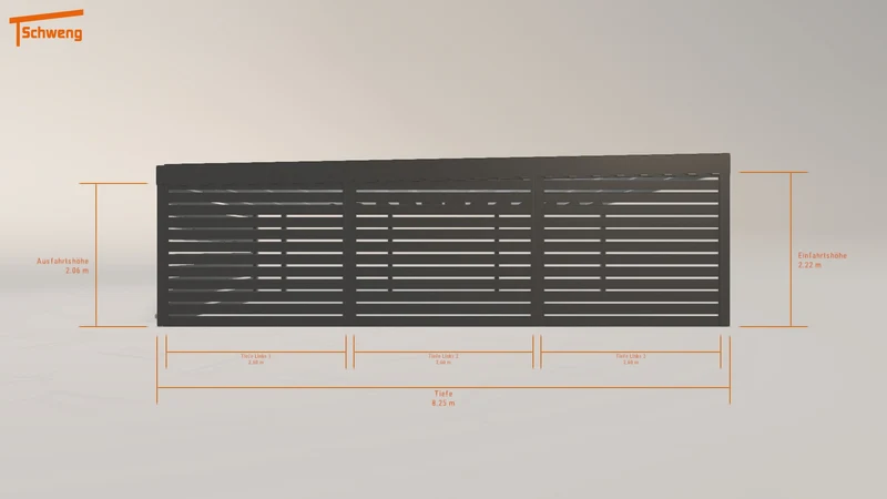 #DE Schweng Flachdachcarport C600+ (ID k23xmb) #MTG