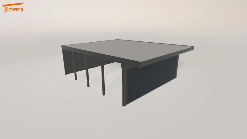 #DE Schweng Flachdachcarport C600 (ID qd3mzy) #MTG
