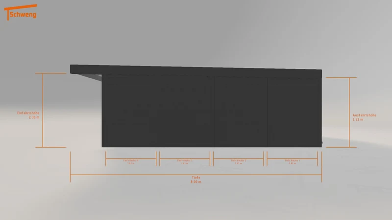 #DE Schweng Flachdachcarport C600 (ID qd3mzy) #MTG